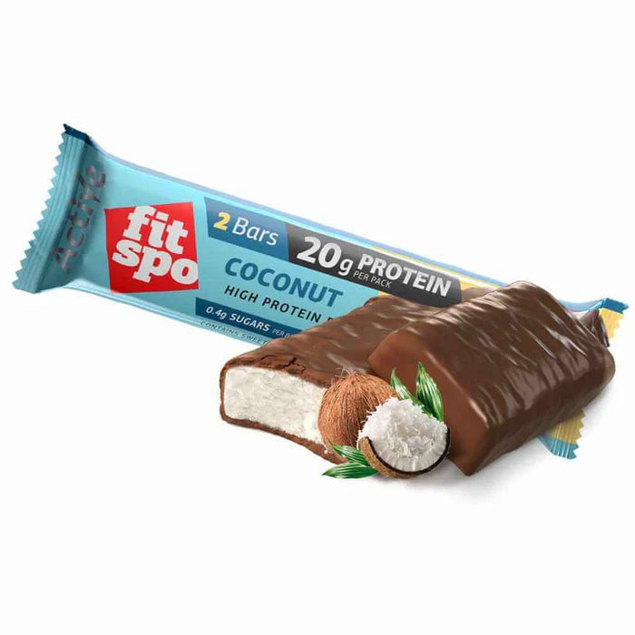 FitSpo Active Barrita Proteica 60G coconout Low Sugar