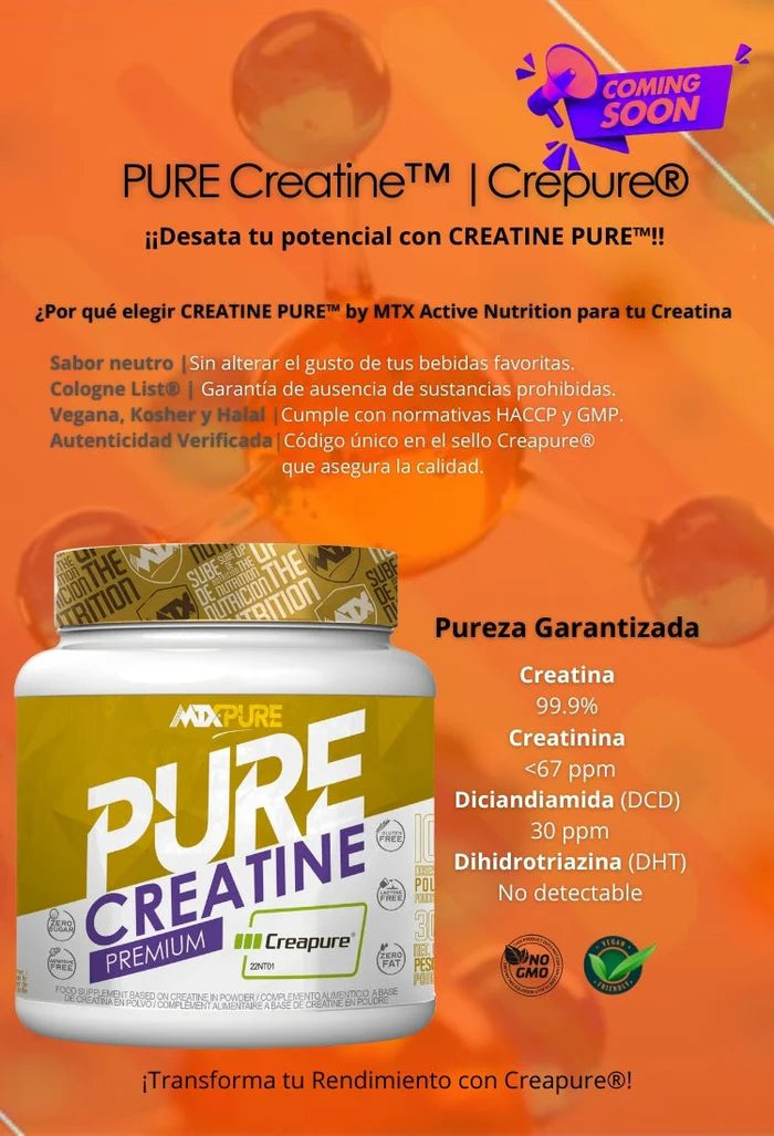 PURE CREATINE™ | Creapure® CREATINA MONOHIDRATO EN POLVO - Iron Shark