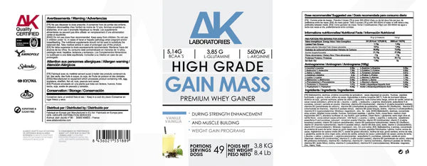 GAIN MASS AK ™ [2,5 - 3.8 KG]