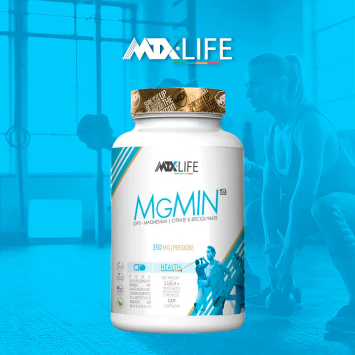MGMIN LIFE™ [350mg de Mg /dose (3 capsulas)] | [120 caps / suministro para 40 días] - Iron Shark