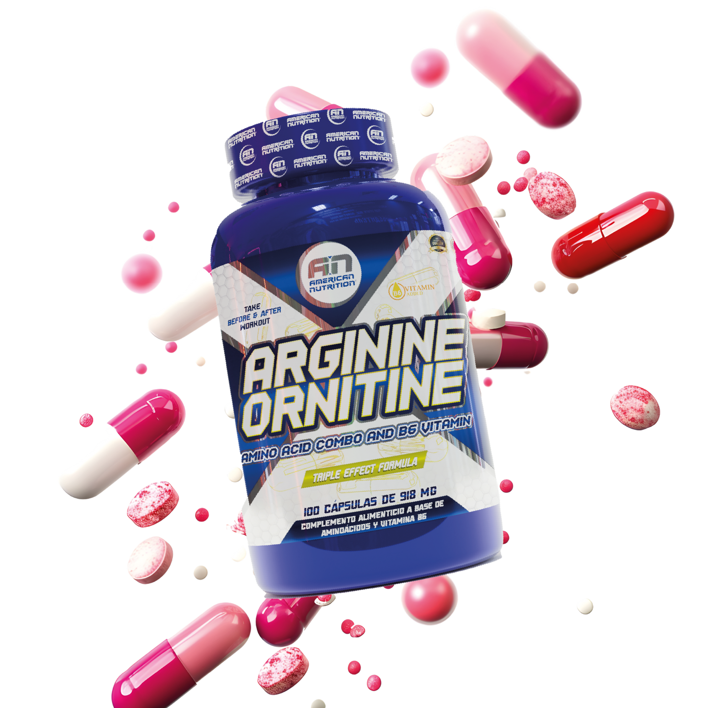 Arginine Ornitine 100 capsulas