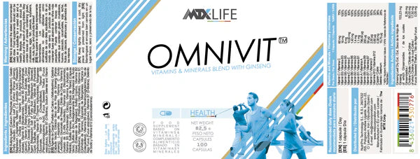 OMNIVIT™ [Multivitaminico] 100CAP/825MG - Iron Shark